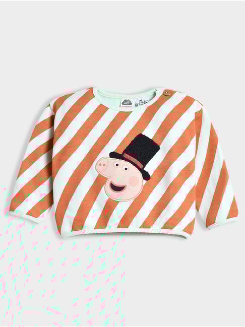 MiArcus Unisex Multicolored Striped Sweatshirt