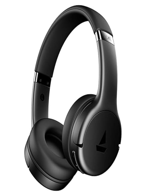 Boat Rockerz 411 (2025 Launch), 40Ms Low Latency, Wireless Headphone With Mic (Active Black)
