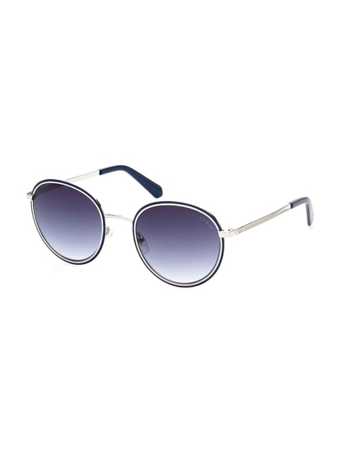 Guess Blue UV Protection Round Sunglasses for Men-picture-27