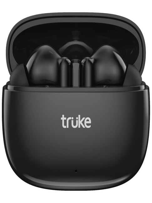 Truke Buds Elite With 70Hrs Battery, Dual-Mic Enc, 10Mm Speakers, Volume Control (Black)