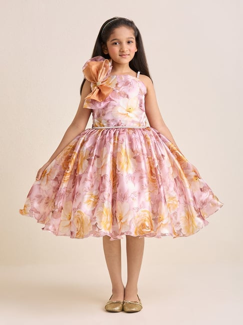 Zip Zap Zoop Girls Multicolor Floral Print Party Dress-picture-18