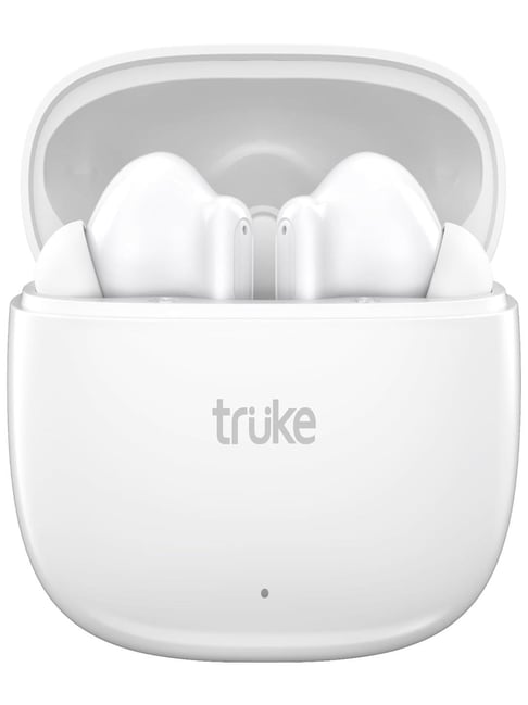 Truke Buds Elite With 70Hrs Battery, Dual-Mic Enc, 10Mm Speakers, Volume Control (White)