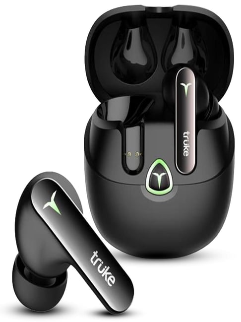 Truke Btg Flex Buds With Dual Pairing, 60Hrs Battery, 4Mic Enc (Sunset Black, True Wireless)