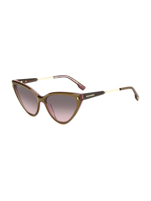 DSQUARED2 Brown UV Protection Cat Eye Sunglasses for Men-picture-16