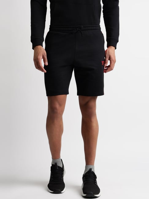 Reebok Black Cotton Regular Fit Sports Shorts-picture-37
