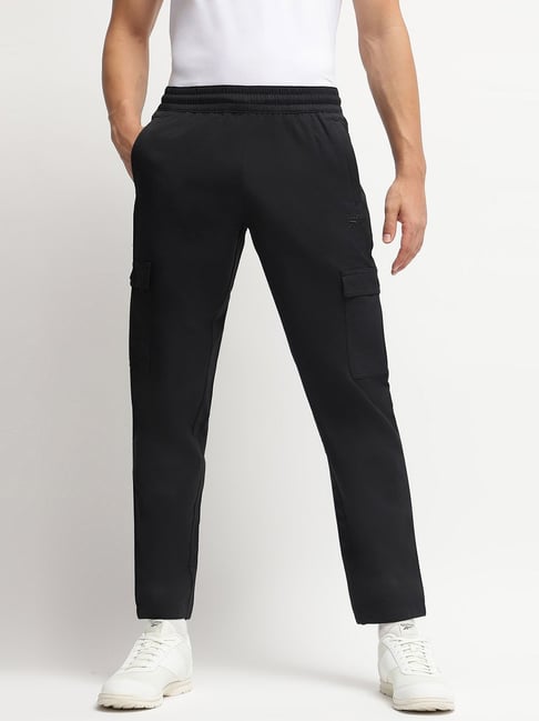 Reebok Black Cotton Regular Fit Trackpants-picture-40