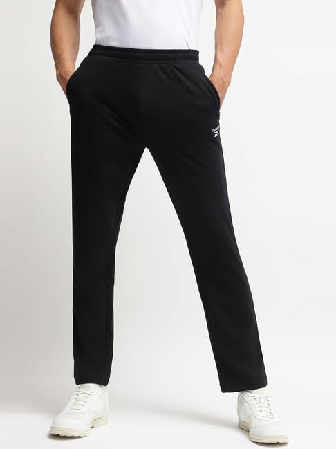 Reebok Black Cotton Regular Fit Sports Trackpants-picture-39