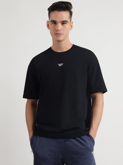Reebok Black Regular Fit Sports T-Shirt-picture-21