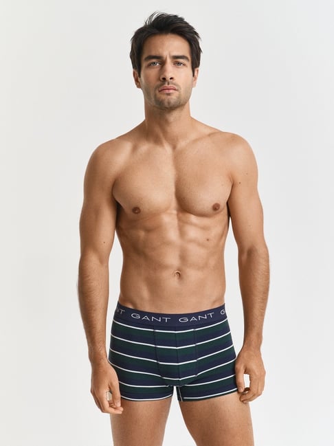 Gant Fashion Tartan Green Regular Fit Striped Trunks