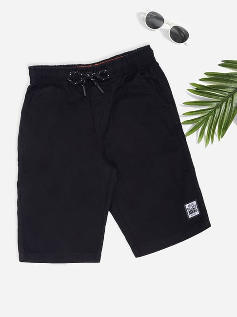 Pantaloons Junior Boys Jet Black Shorts
