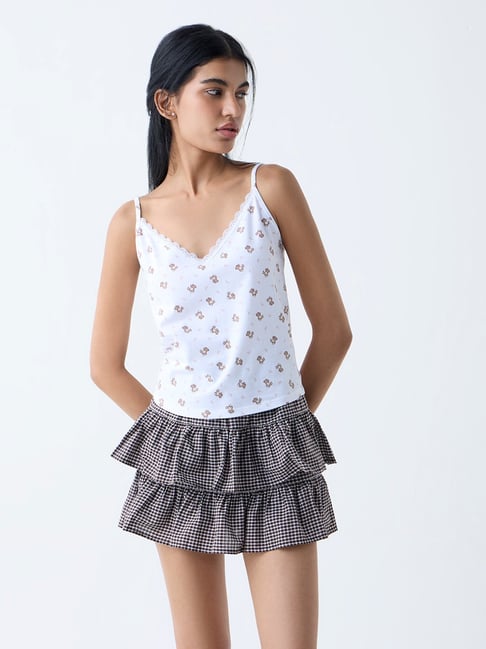 Superstar by Westside White Printed Cotton-Blend Camisoles - Pack of 2-picture-15