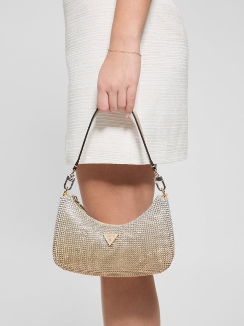 Guess Golden Zalina Embellished Mini Shoulder Bag