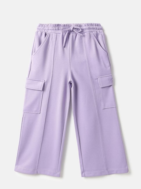 United Colors of Benetton Girls Purple Trackpants-picture-32