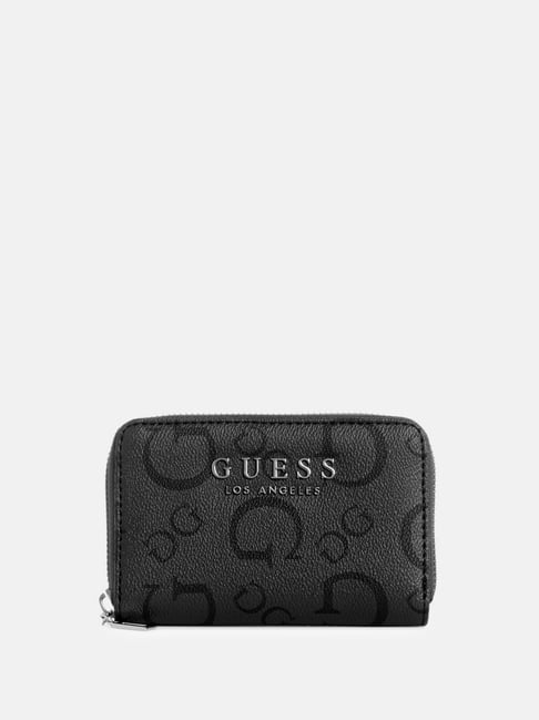 Guess Coal Saffron Logo Zip Around Wallet