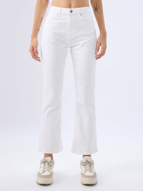 Spykar White Regular Fit Jeans-picture-48