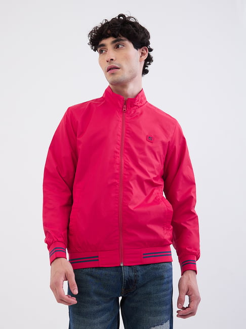Spykar True Red Polyester Regular Jacket-picture-17