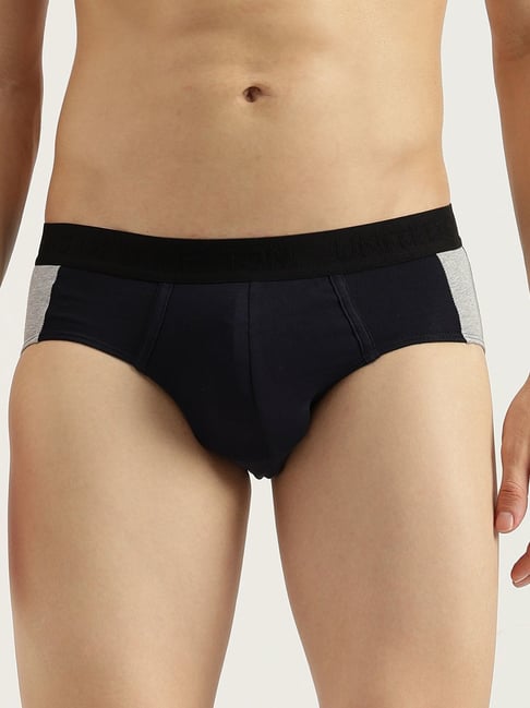 United Colors of Benetton Blue Regular Fit Colour Block Briefs