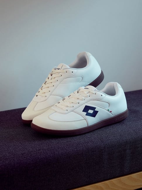 Lotto Men's Mavin Court White & Blue Sneaker