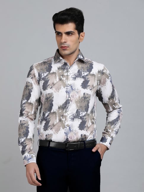 Wyre Multi-Color Polyester Slim Fit Abstract Shirt-picture-47