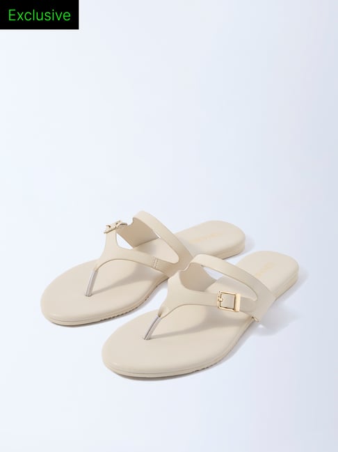 LUNA BLU by Westside Ivory Thong-Strap Sandals - Exclusive-picture-30