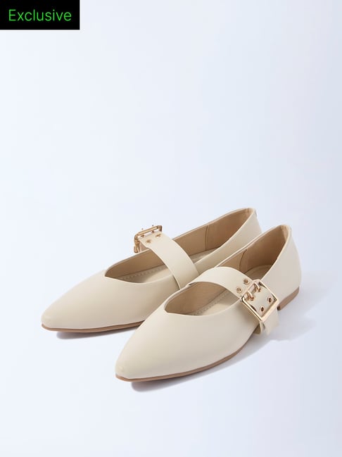 LUNA BLU by Westside Ivory Buckle-Detailed Mary Jane Shoes- Exclusive-picture-32