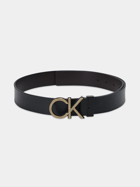 Calvin Klein Black Logo Belt