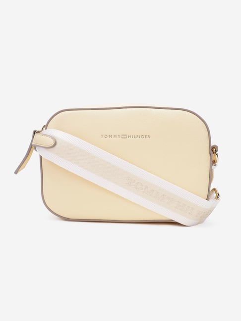 Tommy Hilfiger Beige Logo Cross Body Bag