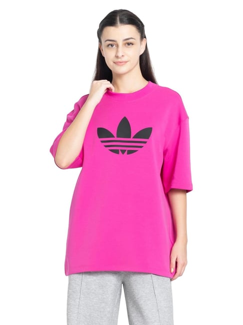 Adidas Originals Pink Regular Fit T-Shirt-picture-32