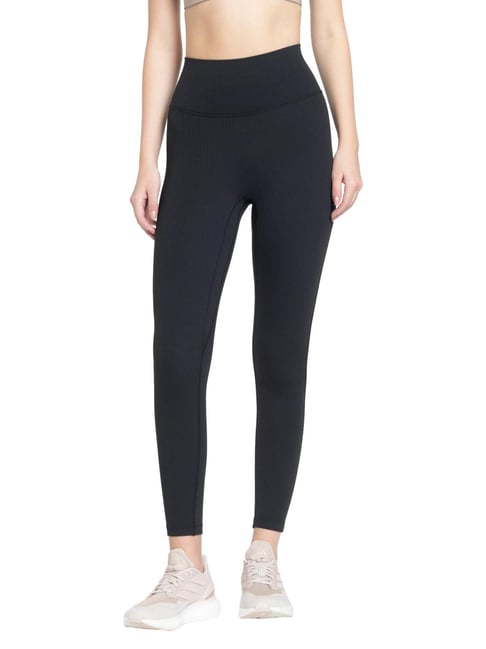 Adidas Black Slim Fit Sports Tights-picture-40