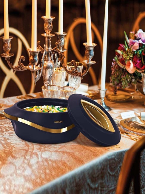 Milton Blue Stainless Steel Casserole Pack of 3