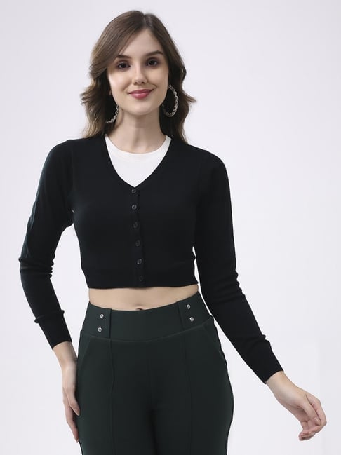 Monte Carlo Black Solid Cardigan-image-35