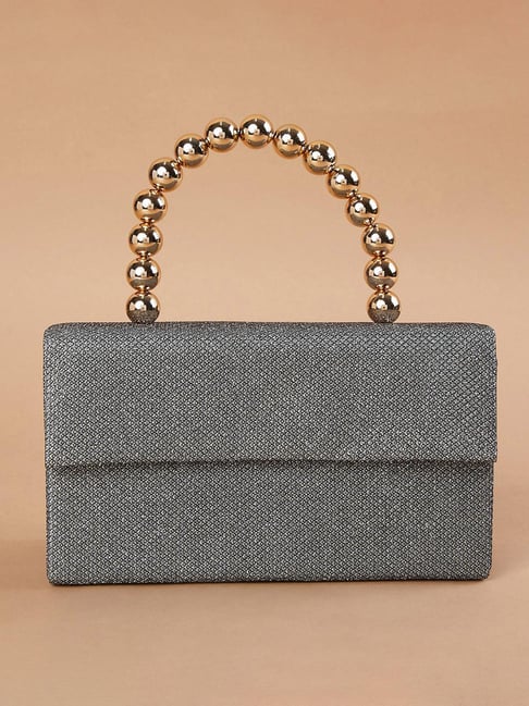 Code by Lifestyle Shimmer Pewter Clutch