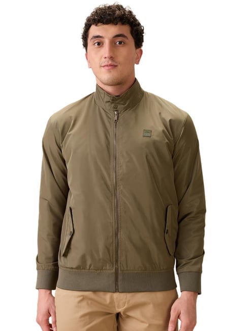 ColorPlus Dark Green Polyester Regular Fit Long Sleeves Jacket-picture-27
