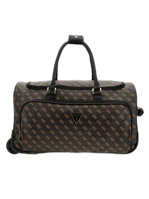 Guess Brown Logo Weekender Duffle Bag