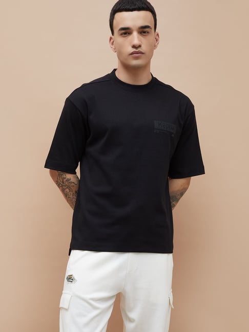Kappa Black Relaxed Fit T-Shirt