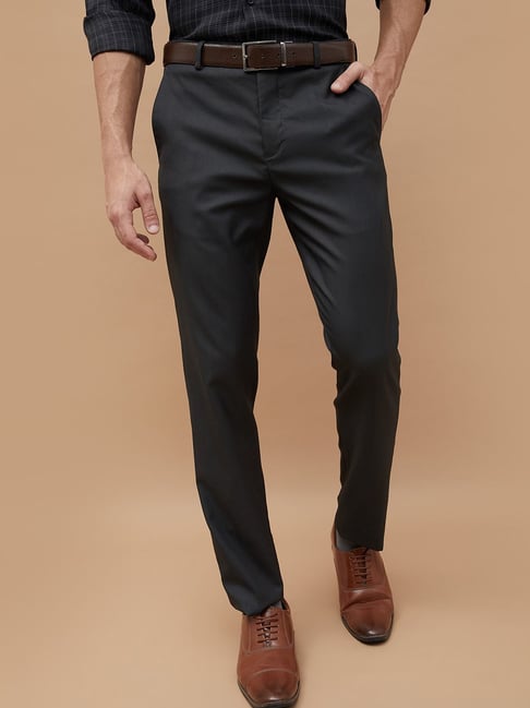 Code By Lifestyle Black Slim Fit Trousers