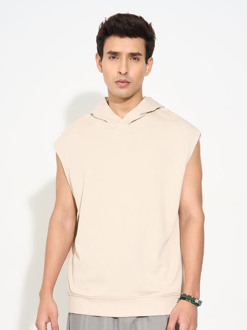 7 Alt By Pantaloons White Loose Fit Hoodie-picture-30