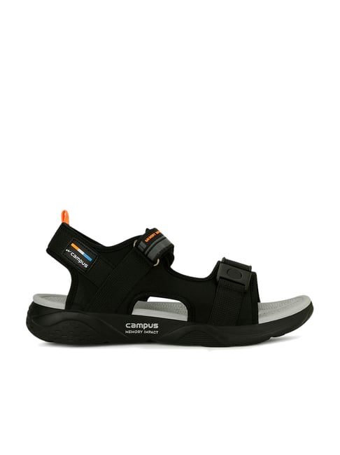 Campus Men's 3K-SD-064A Black Floater Sandals