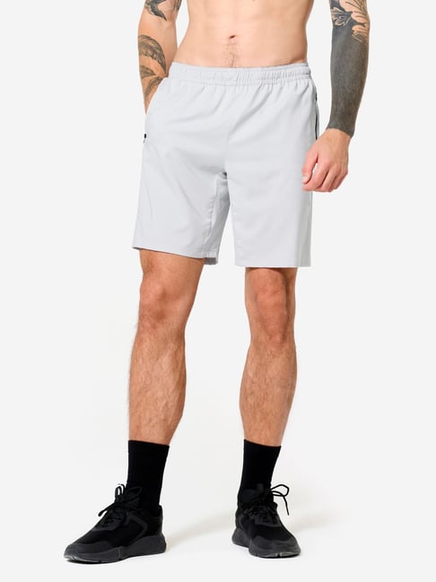 Domyos By Decathlon Grey Regular Fit Sports Shorts