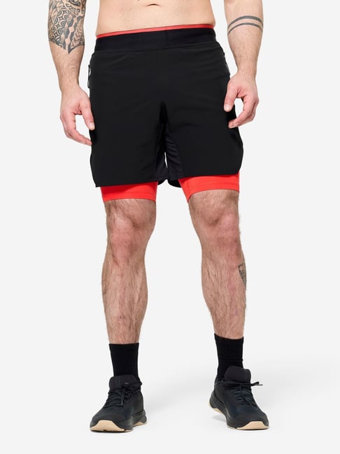 Domyos By Decathlon Black Regular Fit Sports Shorts-picture-31