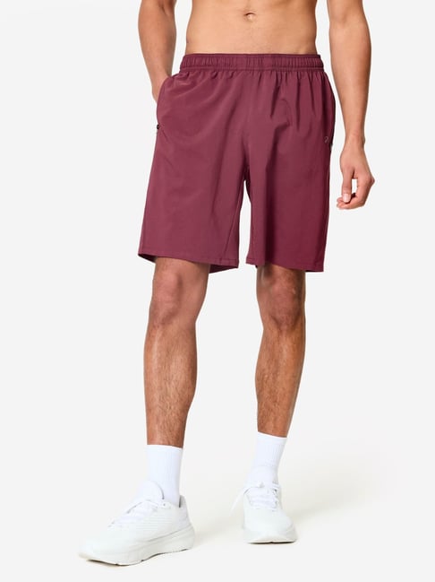 Domyos By Decathlon Purple Regular Fit Sports Shorts