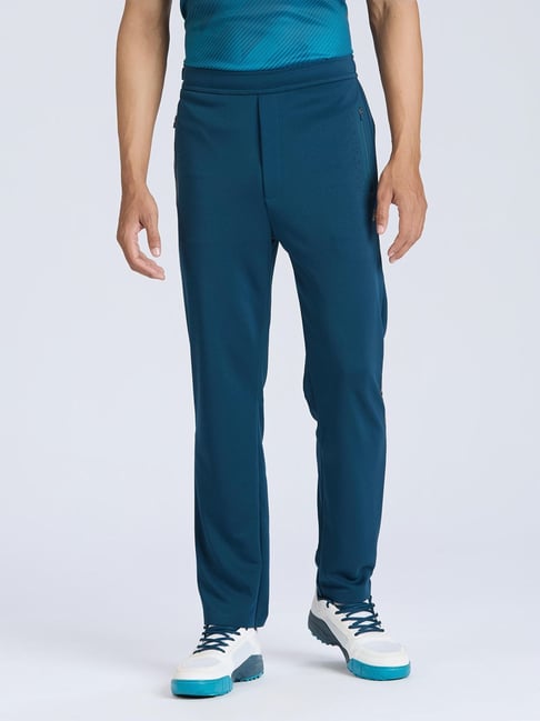 Flx By Decathlon Blue Regular Fit Sports Trackpants