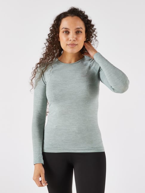 Kiprun By Decathlon Khaki Regular Fit Sports T-Shirt