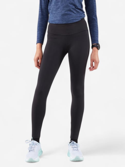 Kiprun By Decathlon Black Regular Fit Sports Tights
