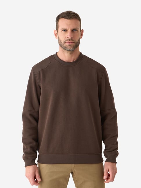 Solognac By Decathlon Brown Regular Fit Sports Sweatshirt