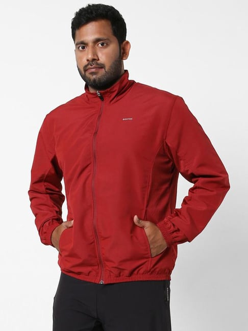 Domyos By Decathlon Red Regular Fit Sports Jacket