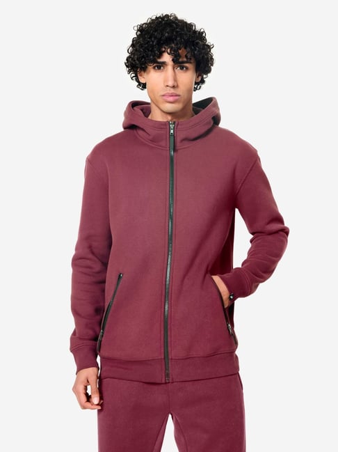 Domyos By Decathlon Purple Regular Fit Sports Hoodie