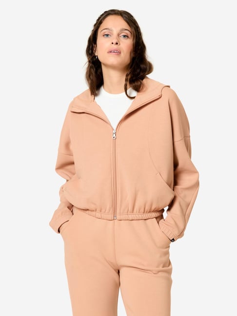 Domyos By Decathlon Peach Regular Fit Sports Hoodie