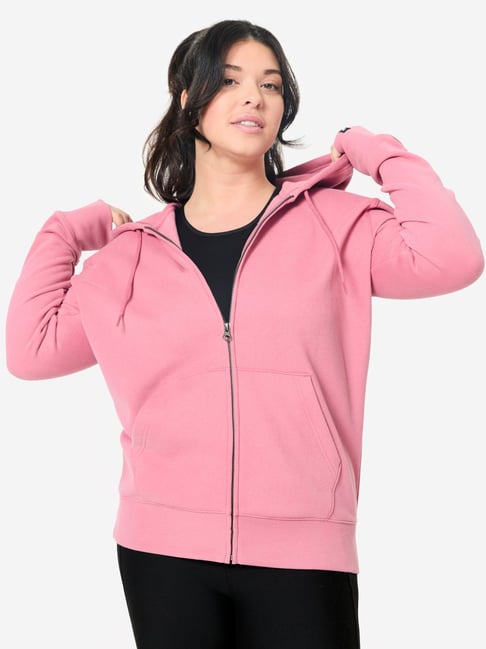 Domyos By Decathlon Pink Regular Fit Sports Hoodie