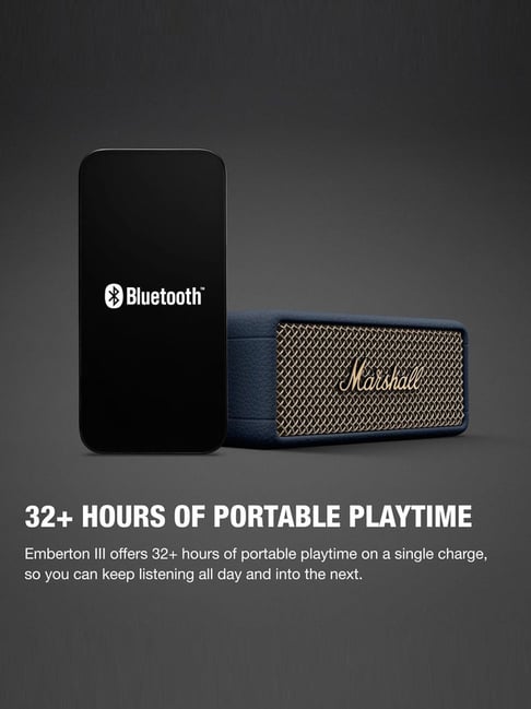Marshall Emberton III Compact Portable BT Speaker with 32hrs of